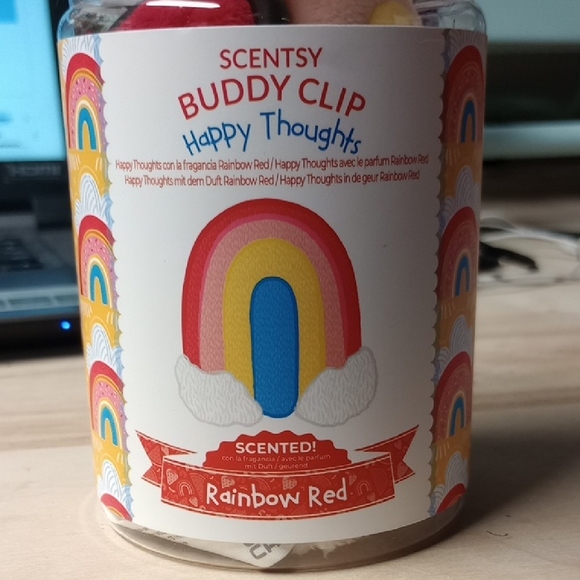 Scentsy Buddy Clip - Rainbow Red Delight - Picture 1 of 7